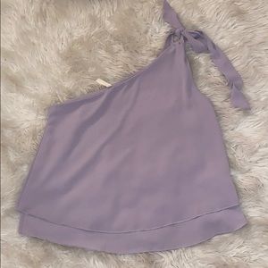 Tyche Purple One Shoulder Tank